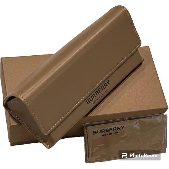 Burberry | Accessories | Burberry Tan Leatherlike Sunglasses  display picture 1